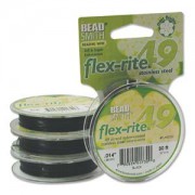 Flexrite 49strängig 0,35mm Schwarz 9,14m