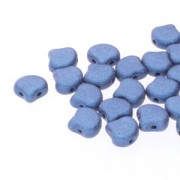Ginko Beads 8x7mm Jet Metallic Suede Blue ca 10gr