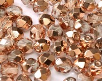 Glasschliffperlen 3mm Crystal Capri Gold 100 Stück