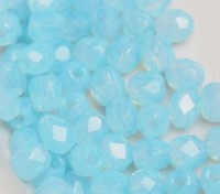 Glasschliffperlen 3mm Light Blue Opal 100 Stück
