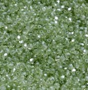 Glasschliffperlen 3mm Crystal Green Luster 100 Stück