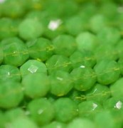 Glasschliffperlen 3mm Green Opal 100 Stück