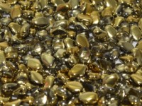 Gekko Beads 3x5mm Crystal Amber ca 10 gr