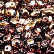 Glasperlen Superuno Beads 2,5x5mm UN0520060-27101-26 Amethyst Capri Gold ca 22gr