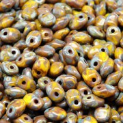 Glasperlen Superuno Beads 2,5x5mm UN0583120-86805-47 Limon Dark Trravertin ca 22gr