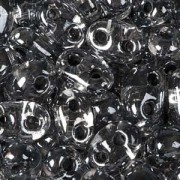 Twin Beads TWN38649 2,5x5mm Crystal Dark Gray Colorlined ca23gr.