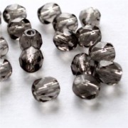 Glasschliffperlen 4mm Black Diamond 100 Stück