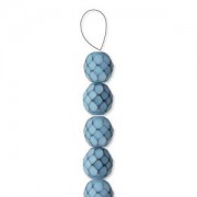 Glasschliffperlen Snake Beads 4mm Placid Blue ca 100 Stück