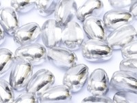 Glass drops 11x8mm Crystal Labrador 10 Stück