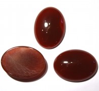 Cabochons oval 30x22x7mm Red Agate 1 Stück