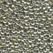 Miyuki Magatama Beads 4mm 1051 galvanized Silver ca 24gr