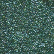 Miyuki Delica Beads  1,6mm DB0060 transparent rainbow Light Green Pink 5gr