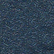 Miyuki Delica Beads 1,6mm DB0085 transparent rainbow Steel Blue 5gr