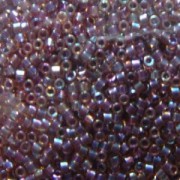 Miyuki Delica Beads 1,6mm DB0091 transparent rainbow Amethyst Gold 5gr