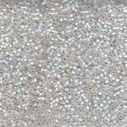 Miyuki Delica Beads 1,6mm DB0221 inside colorlined White Opal Gilt 5gr