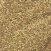 Miyuki Delica Beads 1,6mm DB0331 metallic matte 24 Karat Bright Gold plated 5gr