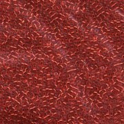 Miyuki Delica Beads 1,6mm DB0602 transparent silverlined Christmas Red 5gr