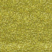 Miyuki Delica Beads 1,6mm DB0145 transparent silverlined Yellow 5gr