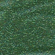 Miyuki Delica Beads 1,6mm DB0152 transparent rainbow Kelly Green 5gr
