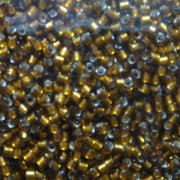 Miyuki Delica Beads 1,6mm DB1681 transparent silverlined Light Walnut Brown 5gr