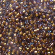 Miyuki Delica Beads 1,6mm DB1691 transparent silverlined Dark Walnut Brown 5gr