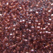 Miyuki Delica Beads 1,6mm DB1704 inside colorlined Bright Copper Wire 5gr