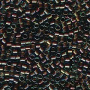 Miyuki Delica Beads 1,6mm DB1775 topaslined rainbow Aqua 5gr