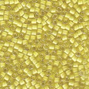 Miyuki Delica Beads 1,6mm DB1776 White Lined Yellow AB 5gr