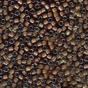 Miyuki Delica Beads 1,6mm DB1790 White Lined Sable Brown AB 5gr