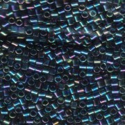 Miyuki Delica Beads 3mm DBL0005 metallic rainbow  Blue Green ca 6,8 Gr.