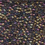 Miyuki Delica Beads 3mm DBL0029 metallic rainbow Gold Violet ca 6,8 Gr.