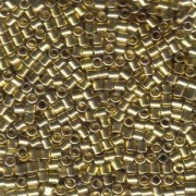 Miyuki Delica Beads 3mm DBL0034 metallic 24 Karat Hamilton Gold plated ca 6,8 Gr.