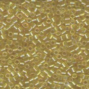 Miyuki Delica Beads 3mm DBL0171 transparent rainbow Yellow ca 6,8 Gr.