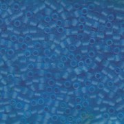 Miyuki Delica Beads 3mm DBL0747 transparent rainbow matte Aqua ca 6,8 Gr.