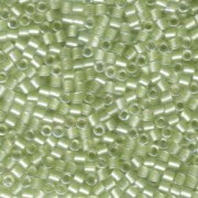 Miyuki Delica Beads 3mm DBL0903 inside colorlined with sparkle Crystal Light Peridot 6,8 Gr.