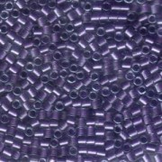 Miyuki Delica Beads 3mm DBL0906 inside colorlined with sparkle Crystal Purple 6,8 Gr.