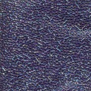 Miyuki Delica Beads 2,2mm DBM0059 transparent rainbow Magenta Blue 7,2 Gr.