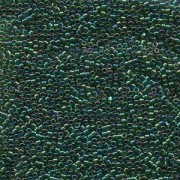 Miyuki Delica Beads 2,2mm DBM0175 transparent rainbow Emerald 7,2 Gr.