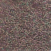 Miyuki Delica Beads 2,2mm DBM0380 metallic rainbow matte Rose Green 7,2 Gr.
