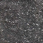 Miyuki Delica Beads 1,6mm Hexcut DBC0021 metallic Dark Nickel Silver 5gr