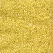 Miyuki Delica Beads 1,6mm DB0854 transparent rainbow matt Lemon 5gr