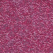 Miyuki Delica Beads 1,6mm DB0914 inside colorlined sparkle Crystal reddish Pink 5gr