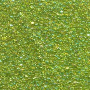 Miyuki Dreieck Beads, Triangle Beads 2,5mm 1153 transparent rainbow Lime Green 13gr