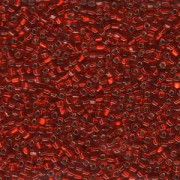 Miyuki Dreieck Beads, Triangle Beads 2,5mm 1809 transparent silverlined Dark Red 13gr