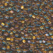 Miyuki Dreieck Beads, Triangle Beads 5mm 1126 transparent colorlined Yellow Gold 12gr