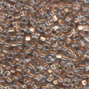Miyuki Dreieck Beads, Triangle Beads 5mm 1522 transparent sparkling Goldlined 12gr