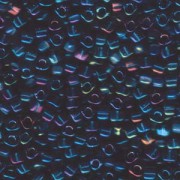 Miyuki Dreieck Beads, Triangle Beads 5mm 1831 transparent colorlined Amber Blue 12gr