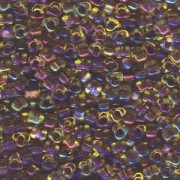 Miyuki Dreieck Beads, Triangle Beads 5mm 1839 transparent Dark Amethystlined Topaz 12gr