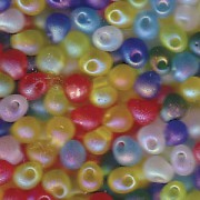 Miyuki Drop Beads 3,4mm Mix42 Matte Rainbow ca 25gr.