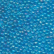 Miyuki Drop Beads 2,8mm 0260 transparent rainbow light Blue 9gr.